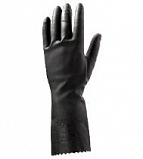 Латексные перчатки без напыления, черные, размер XXL (уп.12пар)