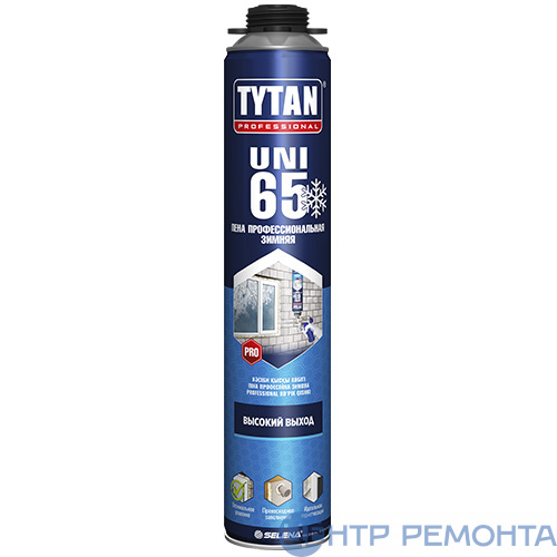 Монтажная пена Tytan 65 проф. UNI  O2  750мл зима -10 