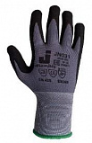 Защитные промышленные трикотажные перчатки  (полиэстер) с микронитриловым покр.ладони серый, XL 12па
