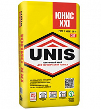 UNIS Клей для керамич плитки и керамогранита ХХI (25кг/48шт) ПОД ЗАКАЗ